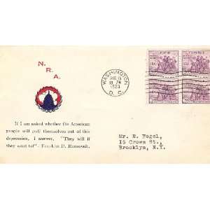 First Day Cover  732 F.R. Rice (1) 