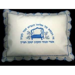  Light Blue Embroidered Bris Pillow 