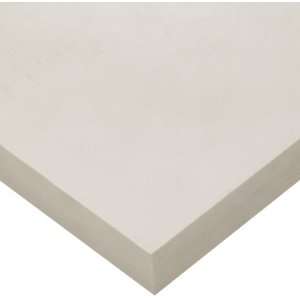 PPS Sheet, ASTM D6358, Natural, 1 Thick, 6 Width, 6 Length  