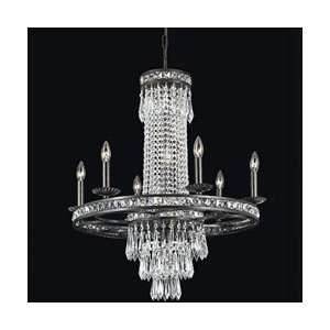  Crystorama 5266EBCLMWP Majestic Mid Sized Chandelier 