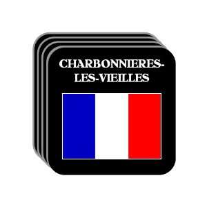 France   CHARBONNIERES LES VIEILLES Set of 4 Mini Mousepad Coasters