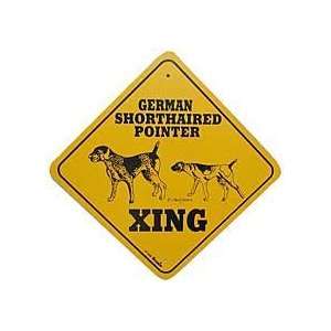  German Shorthaired Pointer Crossing Dog Sign