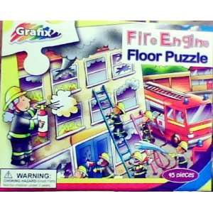  Grafix Fire Engine 45 Piece Floor Puzzle Toys & Games