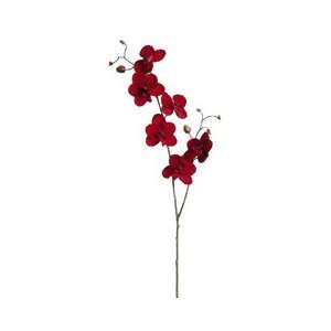  24 Artificial Red Velvet Mini Phalaenopsis Orchid Sprays 