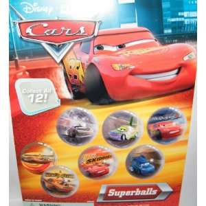  Disney Cars Toys Superball Toy Set of 12 Fun High Bouncing 
