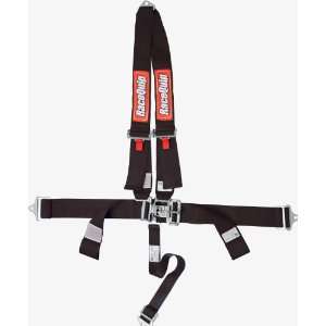RaceQuip 713003 Black SFI 16.1 Latch and Link 4 Point Safety Harness 