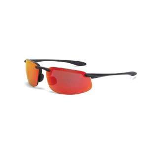Crossfire ES4 Lightweight Safety Glasses HD Red Mirror Lens   Matte 