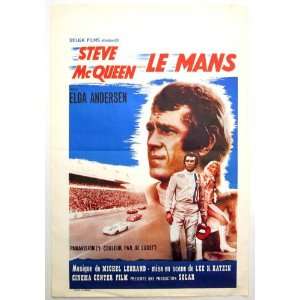  Le Mans (1971) 27 x 40 Movie Poster Belgian Style A