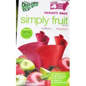 Simply Fruit Fruit Rollups Varity Pack   46x0.5 Rolls  