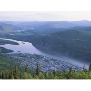  Dawson City and the Yukon River from the Top of the World 