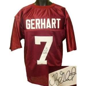  Toby Gerhart signed Stanford Cardinal Maroon Custom Jersey 