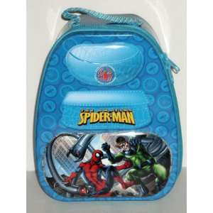  The Amazing Spiderman Blue Backpack Shaped Tin Lunch Box 