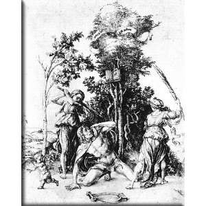 The Death of Orpheus 13x16 Streched Canvas Art by Durer, Albrecht