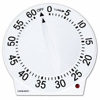 Cook Rite 60 Minute Quartz Timer, White