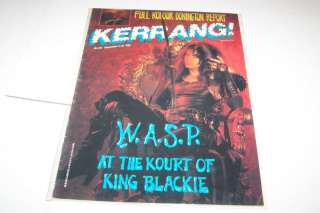 154 KERRANG music magazine   WASP  
