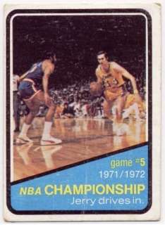 Jerry West 72 73 Topps #158  