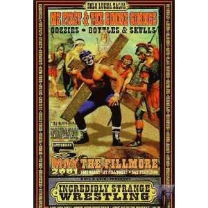  Incredibly Strange Wrestling Fillmore 2001 Poster