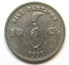 BOLIVIA 1937 10 CENTS VF COIN 1