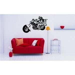   ART Mural Bike Chopper Motorcycle Stunt Racing M556