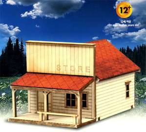 Store House Models 1/87 HO Scale Kits Wood Dioramas Toy  