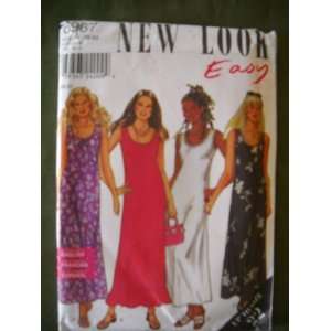   New Look Easy Dress Pattern #6967 Size A 10 22 Arts, Crafts & Sewing