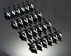 08 09 11 12 Kawasaki ZX14 Black Anodized contrast Grooved Spiked 