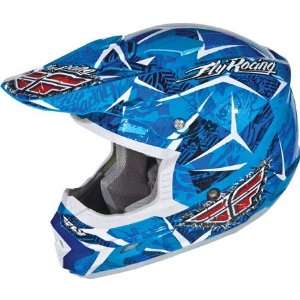  Fly Youth Trophy II Full Face Helmet Medium  Blue 