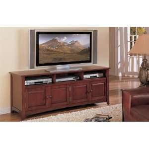    Entertainment Console Plasma LCD TV Stand   Cherry
