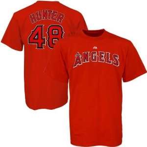 Torii Hunter (Los Angeles Angels) Name and Number T Shirt 
