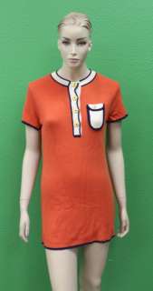 PRIORITIES Retro Orange Poppy Dress 7358DPR Sz L $86  