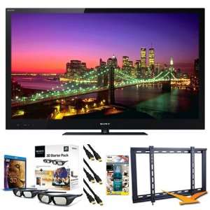   3D LED HDTV, 37  64 Ultra Slim TV Wall Mount, 3 HDMI Cables and