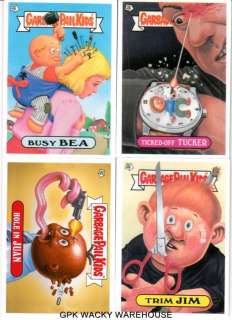   GARBAGE PAIL KIDS BONUS CARDS STICKER SET 4/4 GPK COMIC BOOK CARDS