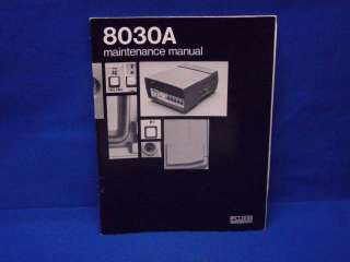 Fluke 8030A Maintenance Manual  