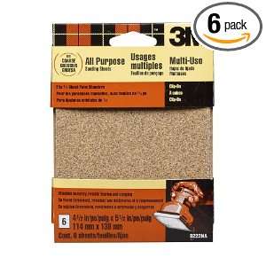 3M 9222NA 4.5 Inch x 5.5 Inch Clip On Palm Sander Sheets, Coarse grit 