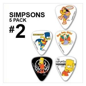  Grover Allman Simpsons Guitar Picks Series No. 2   5 Pack 