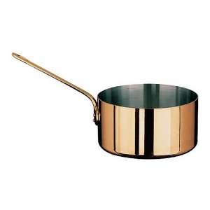 Paderno Copper 1 1/4 Qt Sauce Pan With Bronze Handle   5 1/2 X 3 1/8 