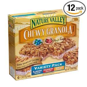  Chewy Granola Bars, Variety Pack (Vanilla Yogurt, Strawberry Yogurt 