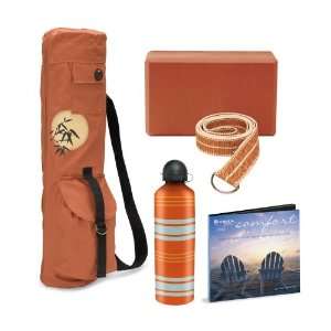  Gaiam Orange Yoga Bundle