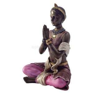  Yoga Lotus Pose Figurine Statue w/ Instructions and 