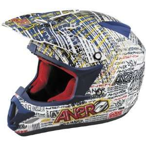   Stewart Dotcom Off Road Helmet (Medium 45 4274 Blue / Red) Automotive