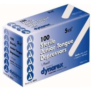  Dynarex 4313 Tongue Depressor Ster Jr 5.5 10/100/Case 