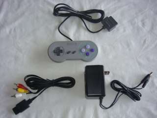 New SNES Super Nintendo Controller + AC Power Adapter + AV Cable 