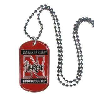 Expertly Crafted Nebraska Cornhuskers Tag Necklace  Sports 