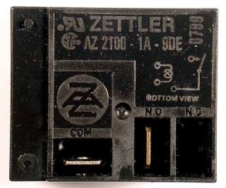 RELAY AM ZETTLER AZ2100 1A 9DE   SPST NO 30A 9VDC Qty25  