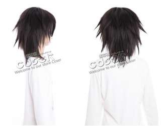 Death Note L Cosplay Wig Costume 41cm  