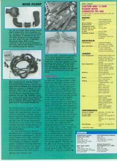 1990 GMC 1/2 Ton W/CORVETTE MOTOR PICKUP 1990 ARTICLE  
