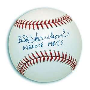 Bud Harrelson Signed Major League Baseball   Miracle Mets  