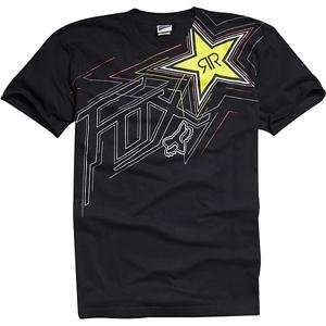  Fox Racing Rockstar Star to Finish T Shirt   Large/Black 