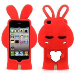   iPhone 4/iPhone 4S, Soft Cover for iPhone 4/4S(Red) 