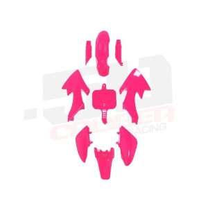  50 Caliber Racing Pink Plastics Kit for Honda Crf50 and 